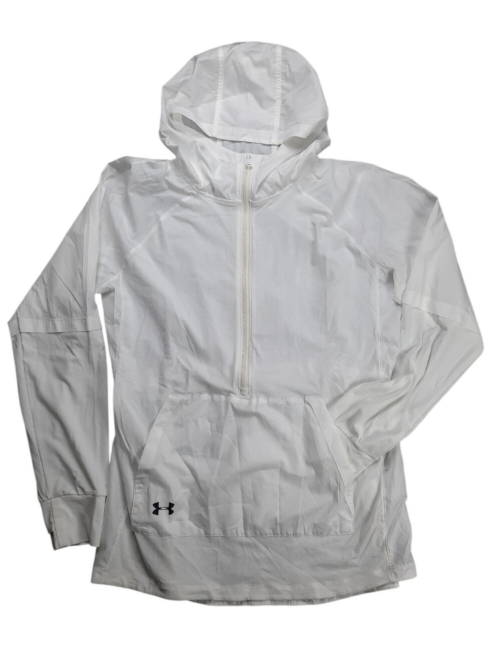Under Armour Cross Town Anorak Hybrid Windbreaker White SZ M